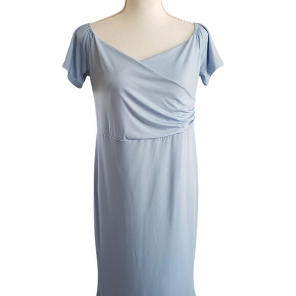 Molliya Powder Blue Long Gown MEDIUM NWT - Picture 6 of 14